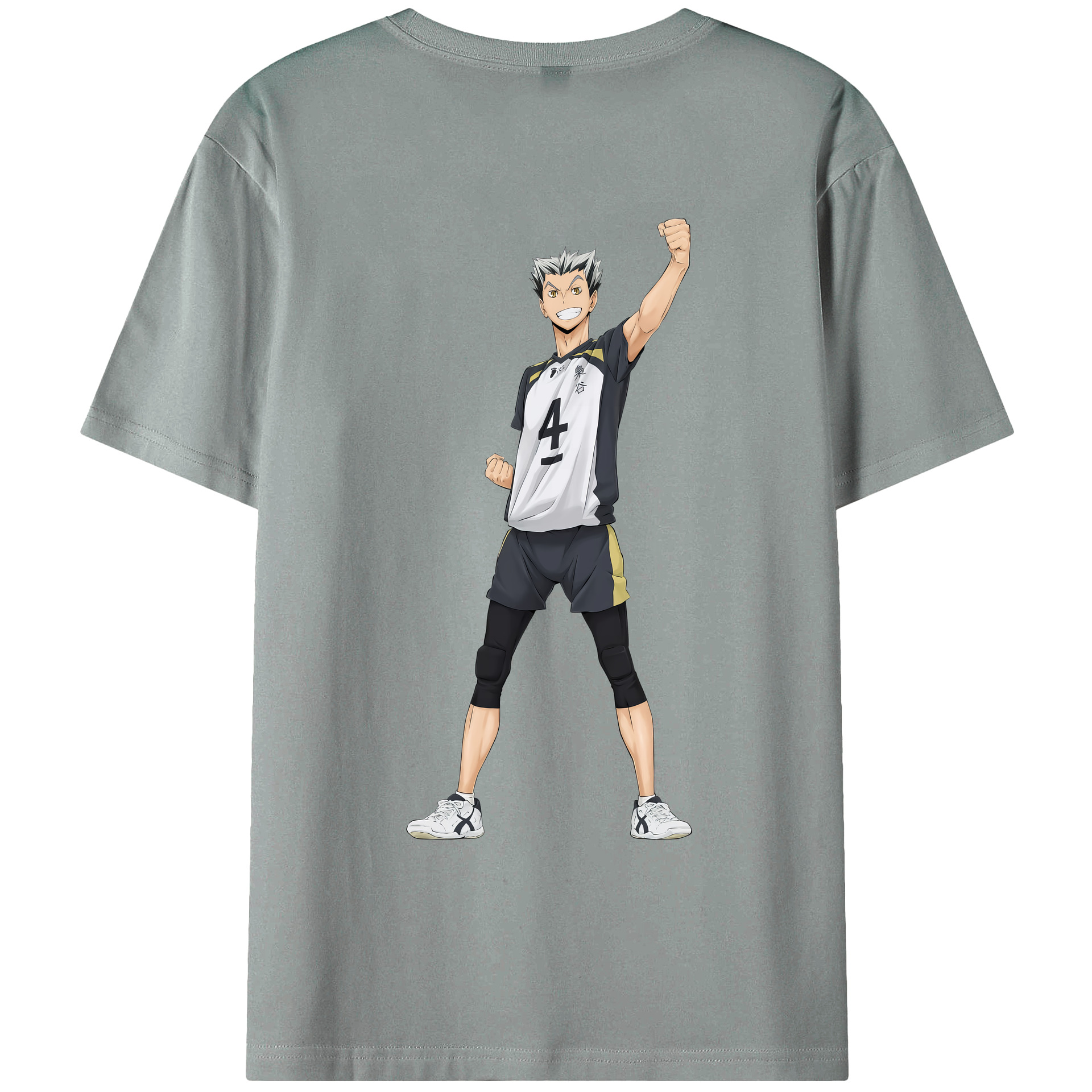 （画像用） ハイキュー!! Haikyu!! 綿100％ メンズ半袖Tシャツ（バックプリント） 通気性